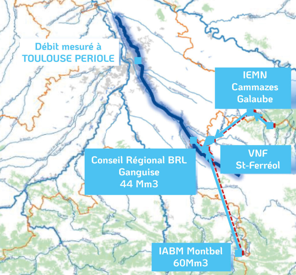 Carte L'Hers-Mort de la Ganguise (11) à Grenade