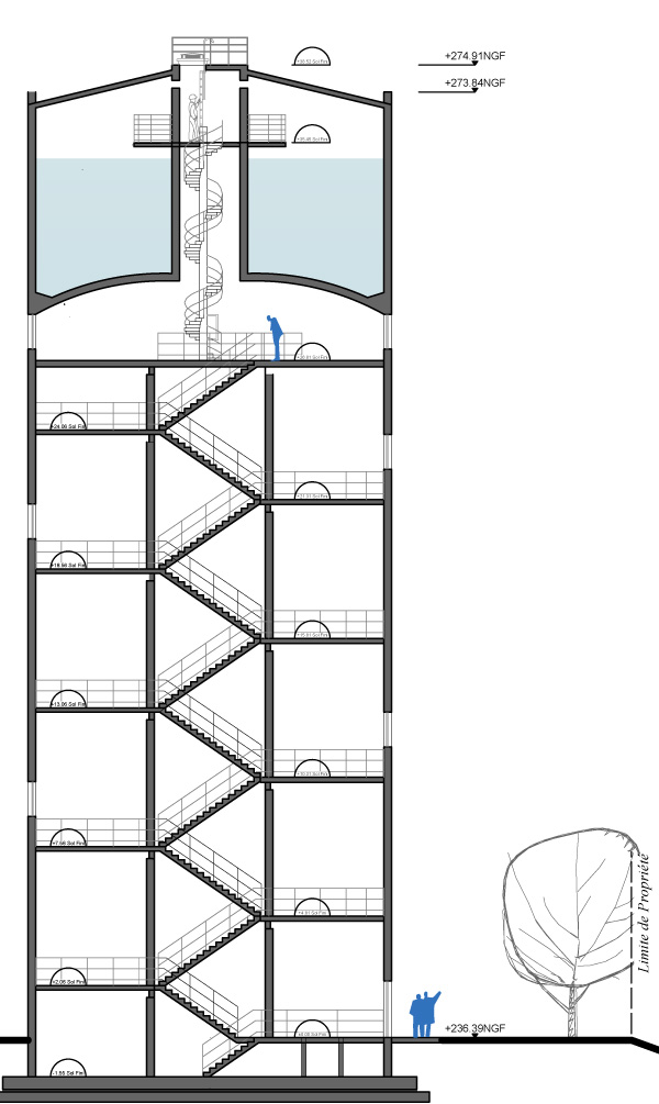 Plan du Réservoir de Préserville