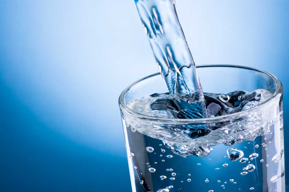 Verre d'eau potable